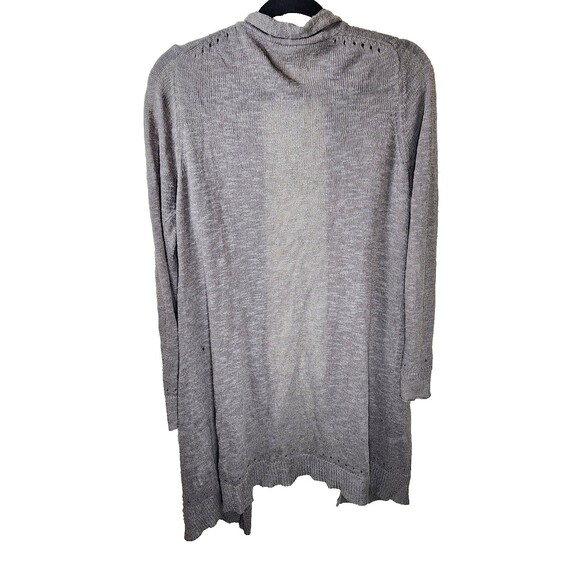 ​Michael Stars Size S Taupe Cotton Linen Lightweight Duster Open Front Cardigan - Picture 4 of 9